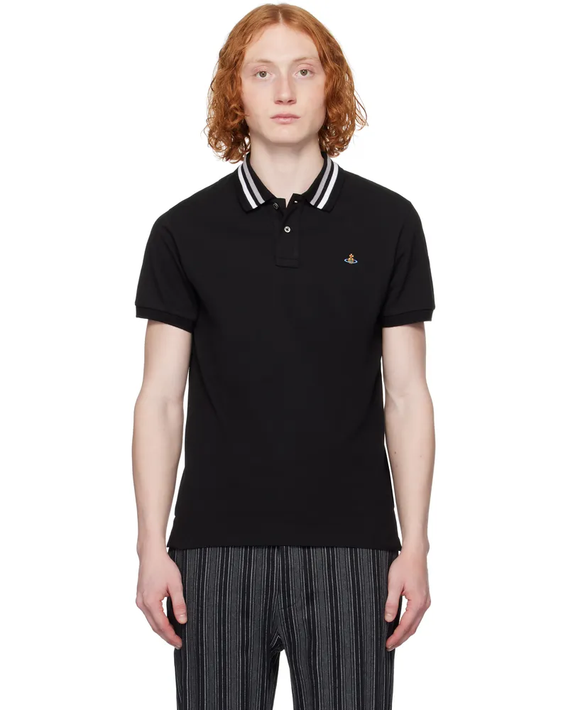 Vivienne Westwood Black Classic Polo Ss25-n401