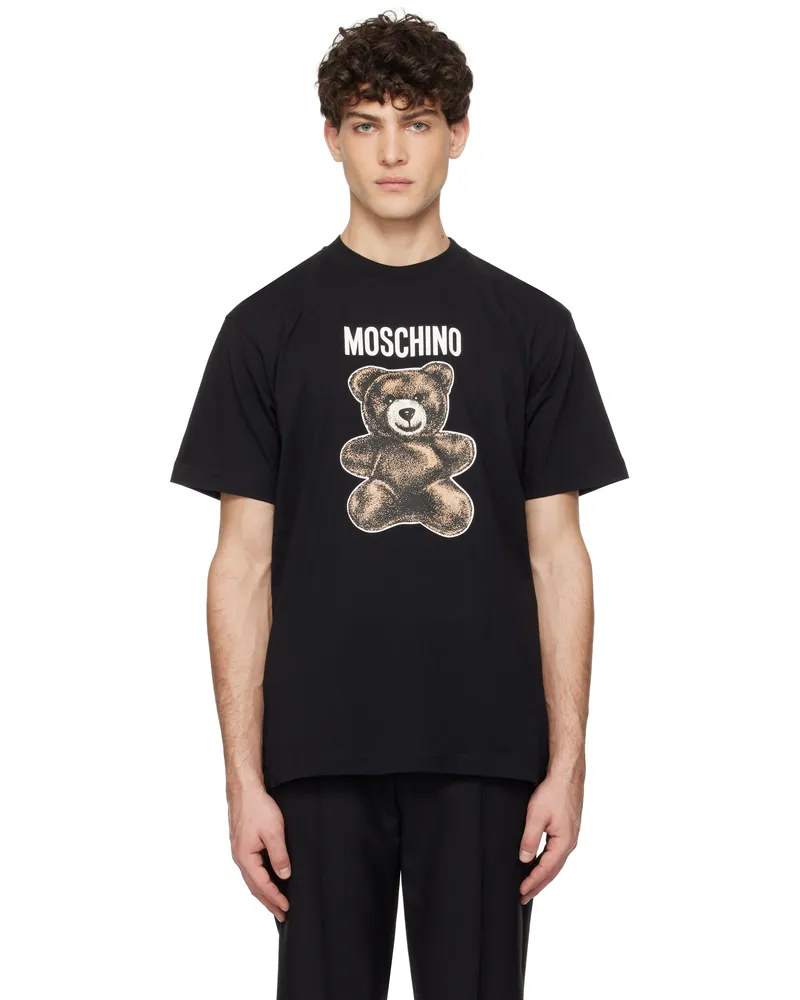Moschino Black 'Moschino' Teddy Bear T-shirt Multi