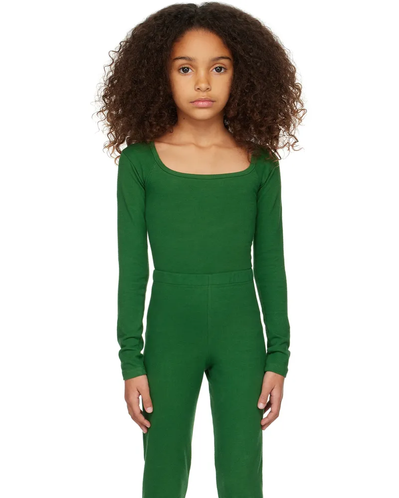 Gil Rodriguez SSENSE Exclusive Kids Green El Tigre Bodysuit Emerald