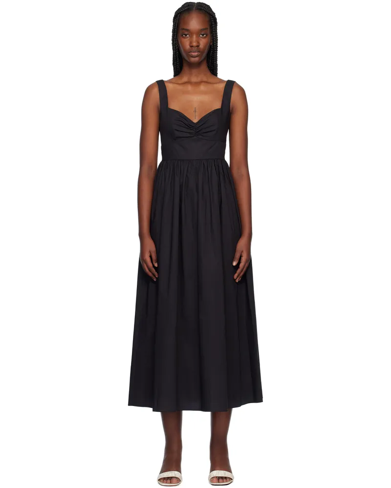 Matteau Black Bralette Midi Dress Black