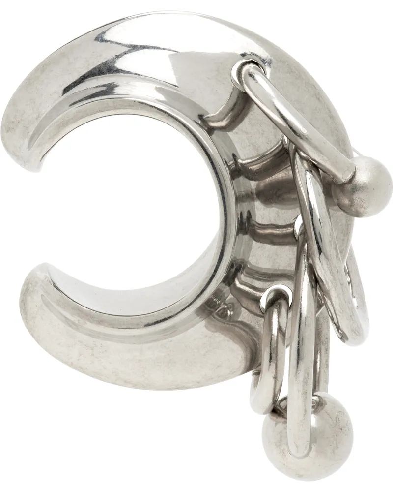 Jean Paul Gaultier Silver 'The Multi-Piercing' Ear Cuff 91