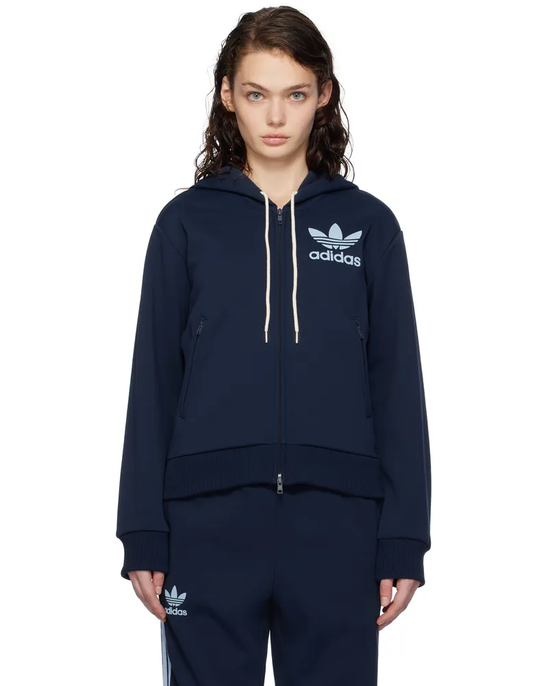 Wales Bonner Navy adidas Originals Edition Track Hoodie Collegiate