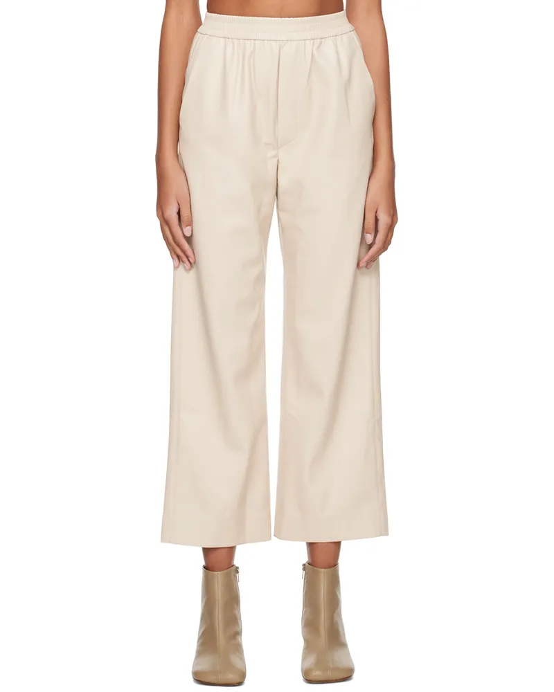 Nanushka Beige Odessa Trousers Creme