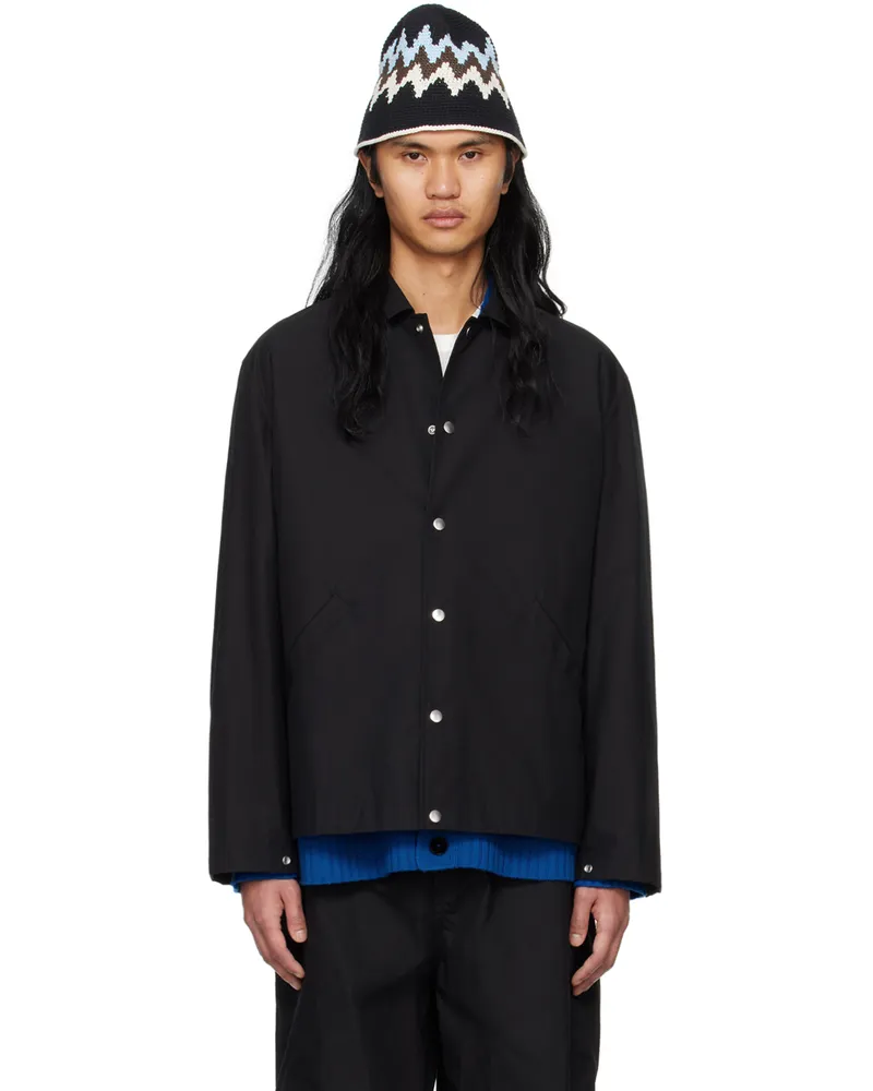 Jil Sander Black Printed Jacket 001