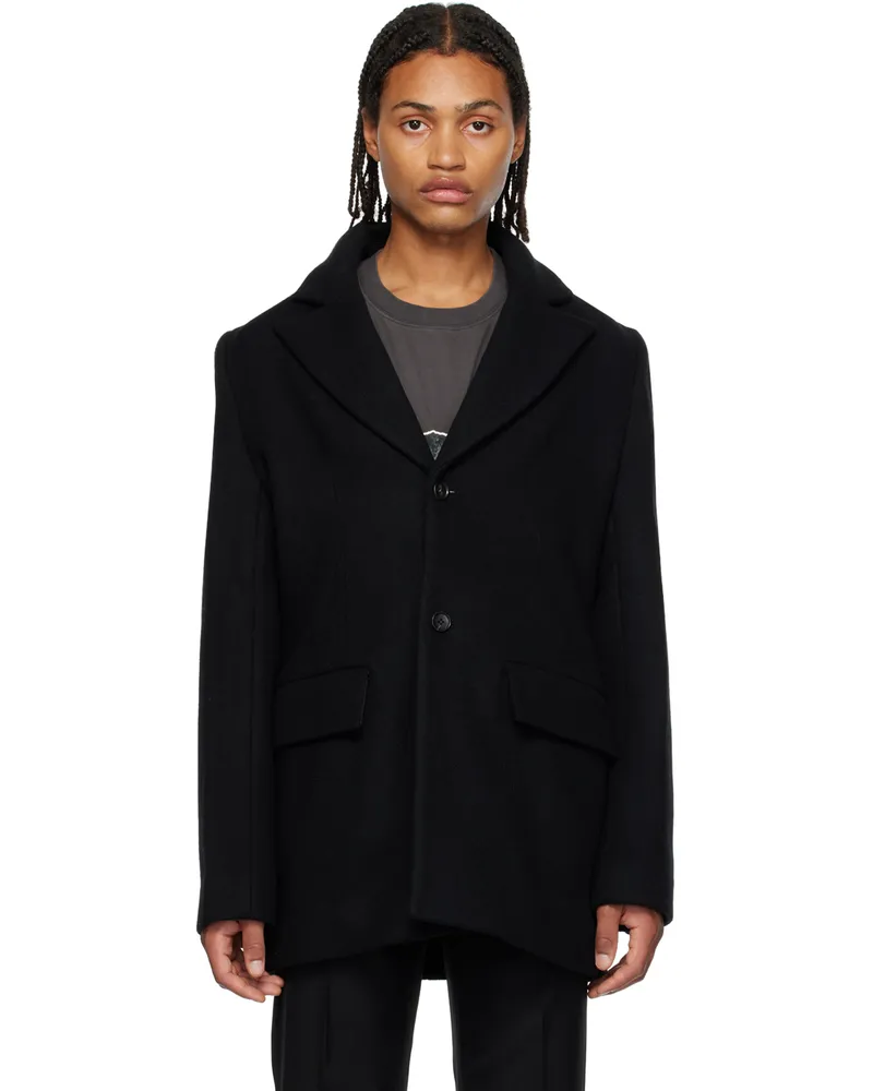 WE 11 DONE Black Tailored Blazer Black
