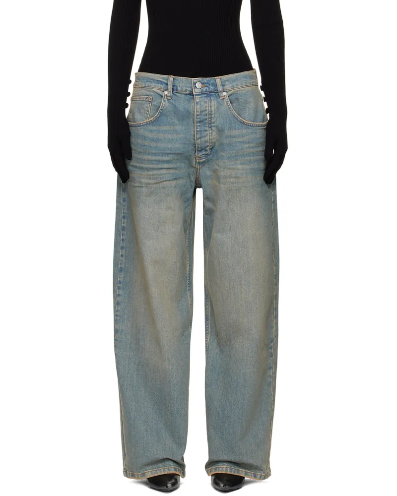 MISBHV Blue Sunset Wash Baggy Jeans Blue