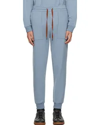 Ermenegildo Zegna Blue Essential Sweatpants Goccia