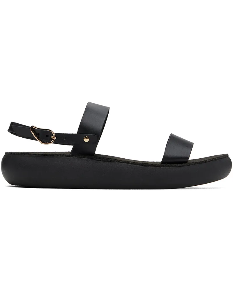 Ancient Greek Sandals Black Clio Comfort Sandals Black