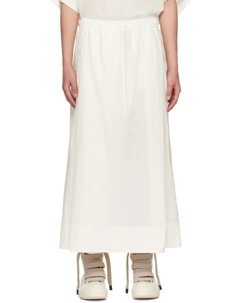 Julius Off-White Folded Wide Trousers Off