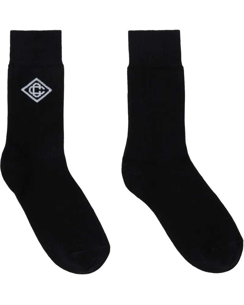 Casablanca Paris Black Dress Socks Black