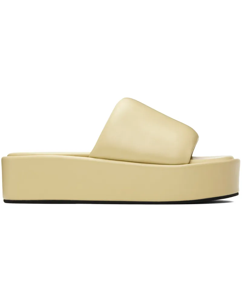STAND Green Phoebe Flatform Sandals Pastel