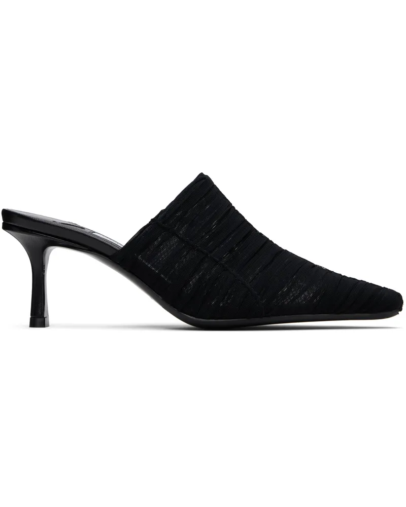 Jimmy Choo Black Lotta 65 Mules Black