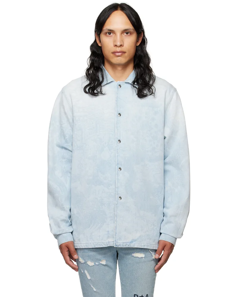 RTA Blue Parlan Shirt Porcelain