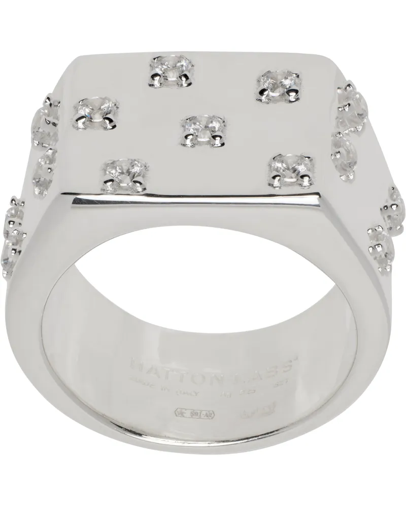 Hatton Labs Silver Peyote Ring White