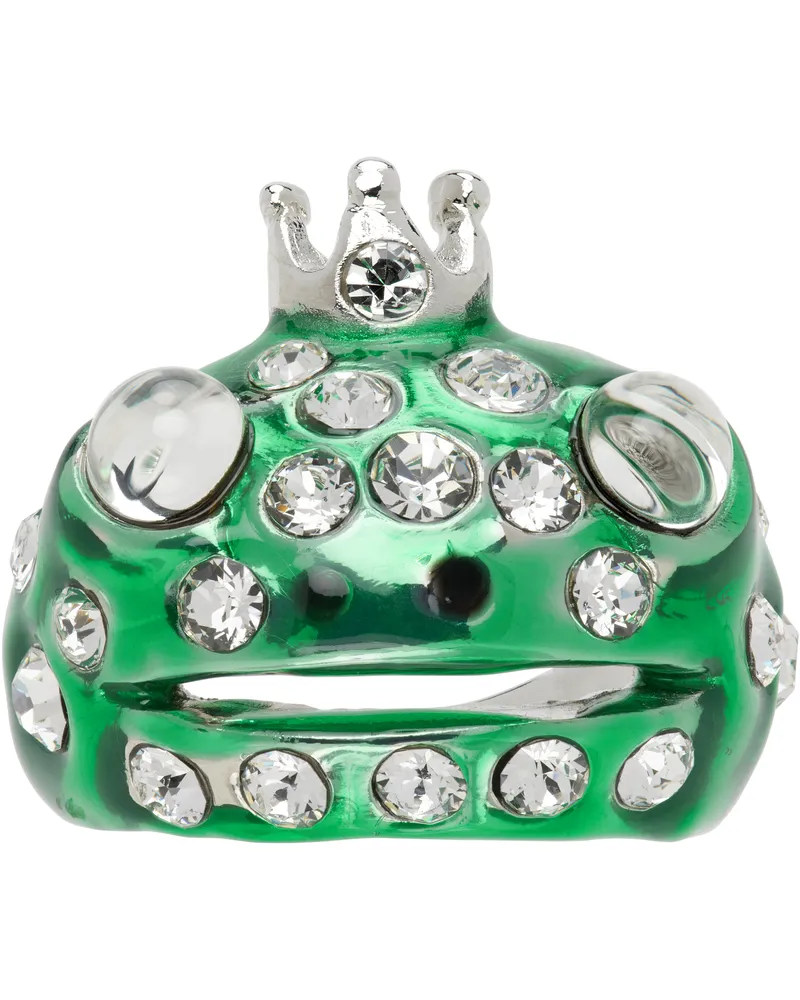 Collina Strada Green Frog Prince Ring Green