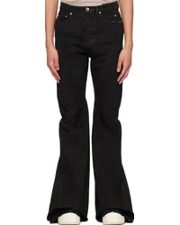 DRKSHDW by Rick Owens Black Bias Bootcut Jeans Black