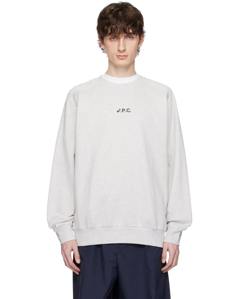 A.P.C. Gray ASICS Edition Lake Sweatshirt Plb