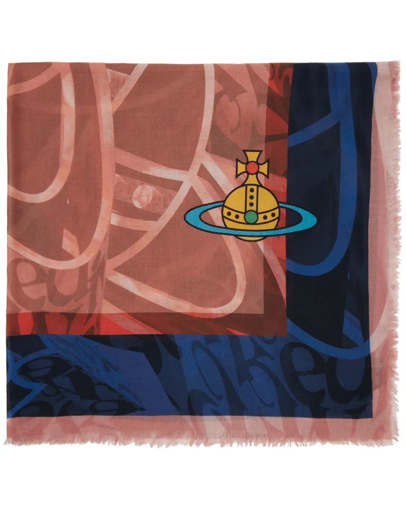 Vivienne Westwood Multicolor 3D Multi Orb Square Scarf 233-w00p2-h403mn