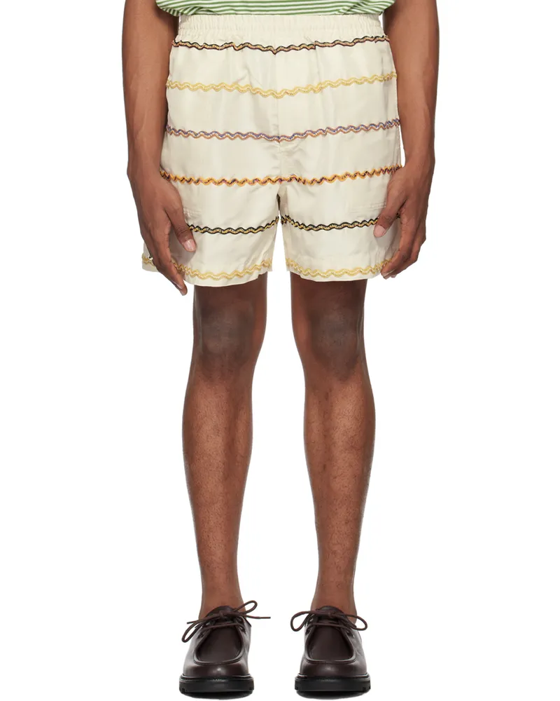 BODE Off-White Rickrack Shorts Ecmlt