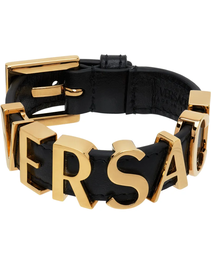 Versace Versace' Logo Bracelet 1b00v-black-versace