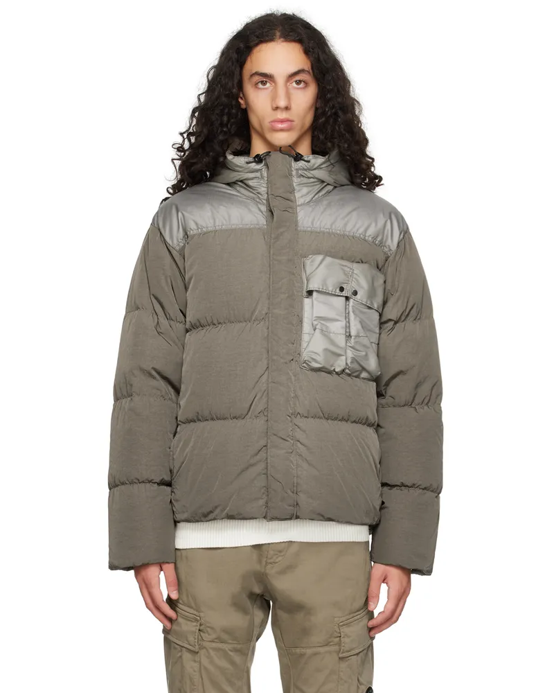 C.P. Company Gray Eco-Chrome R Down Jacket 359