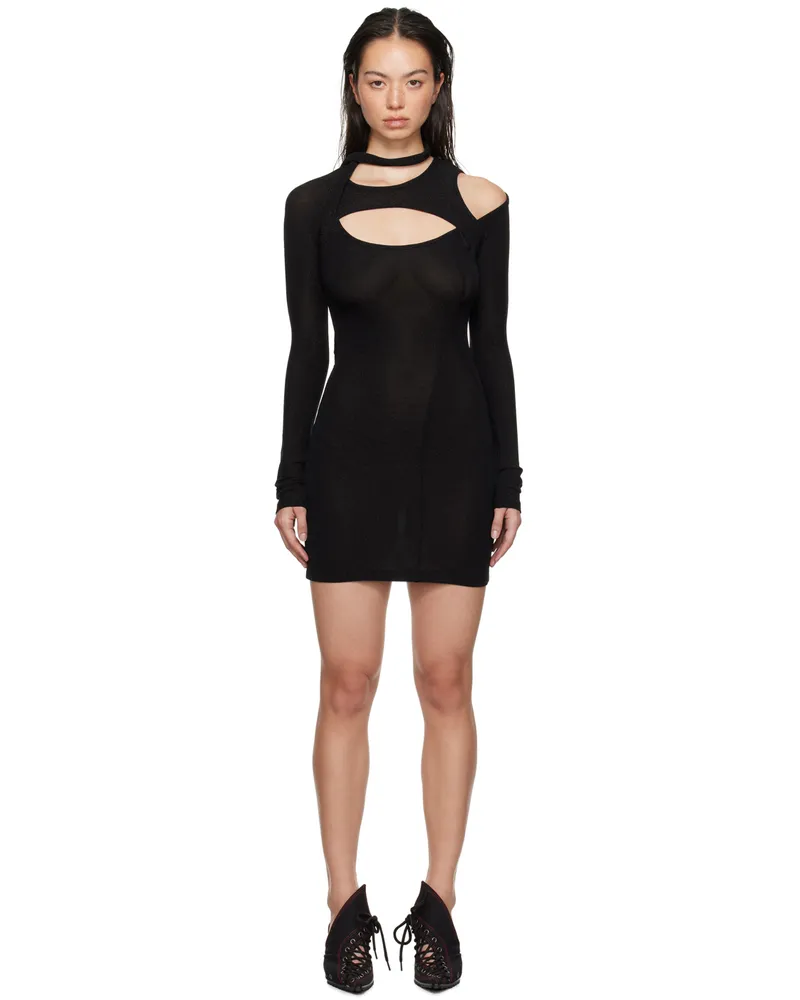 OTTOLINGER Black Cutout Minidress Black