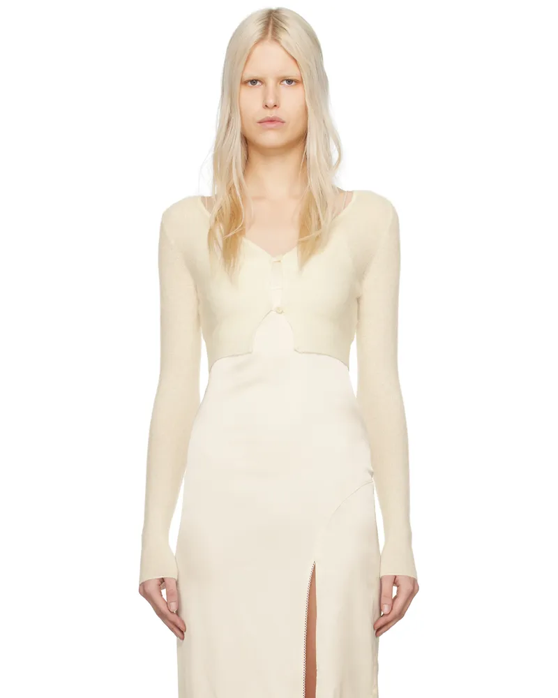 Jacquemus Off-White Le Papier 'Le Cardigan Alzou' Cardigan 110