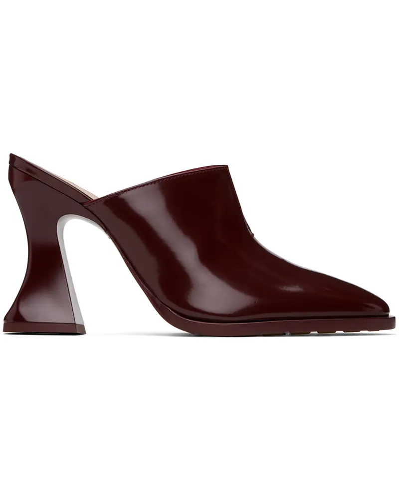 Bottega Veneta Burgundy Cha-Cha Mules 2226