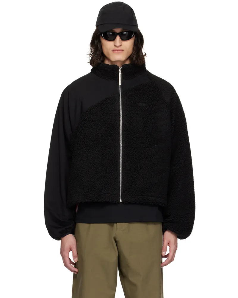Spencer Badu Black Asymmetric Jacket Black