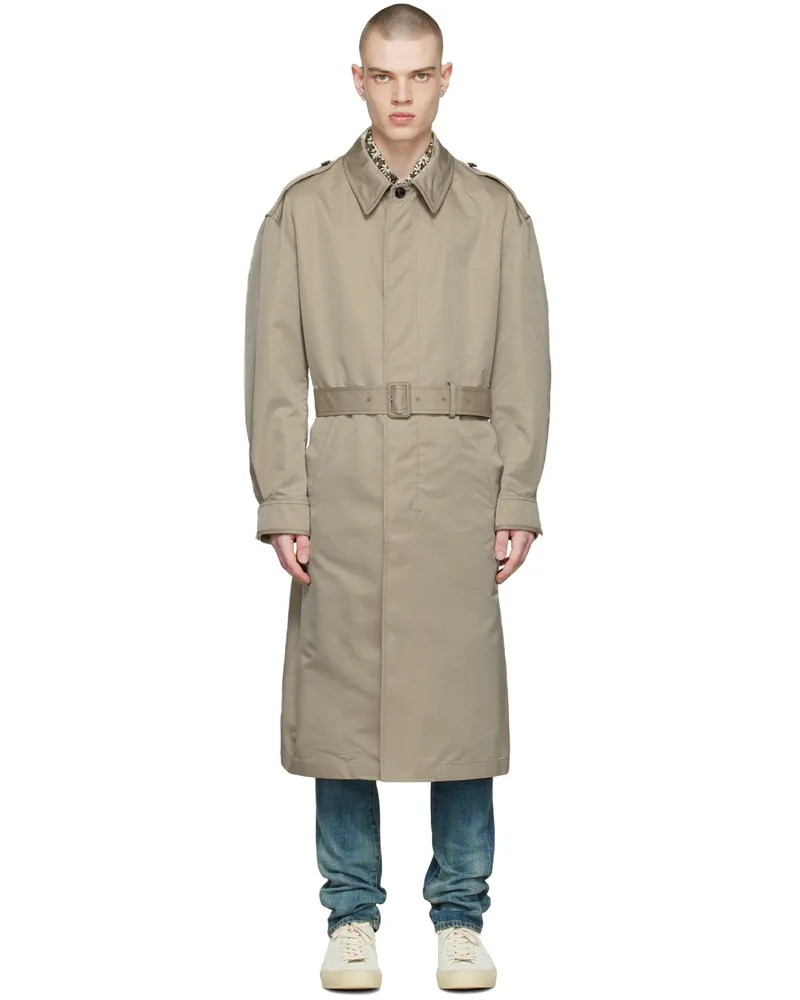 Tom Ford Beige Polyester Trench Coat S02
