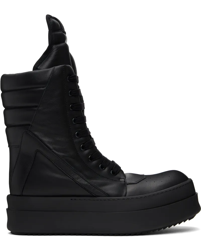 Rick Owens Black Hollywood Mega Geobasket Sneakers 999
