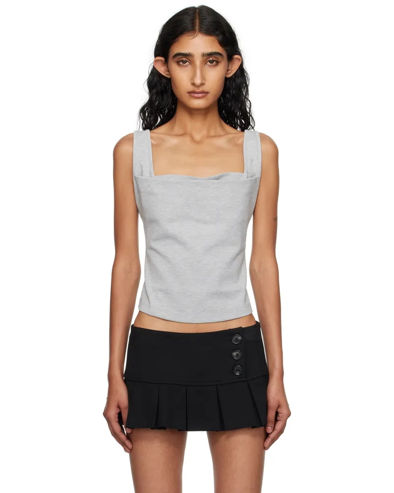 Miaou Gray Luna Tank Top Heather
