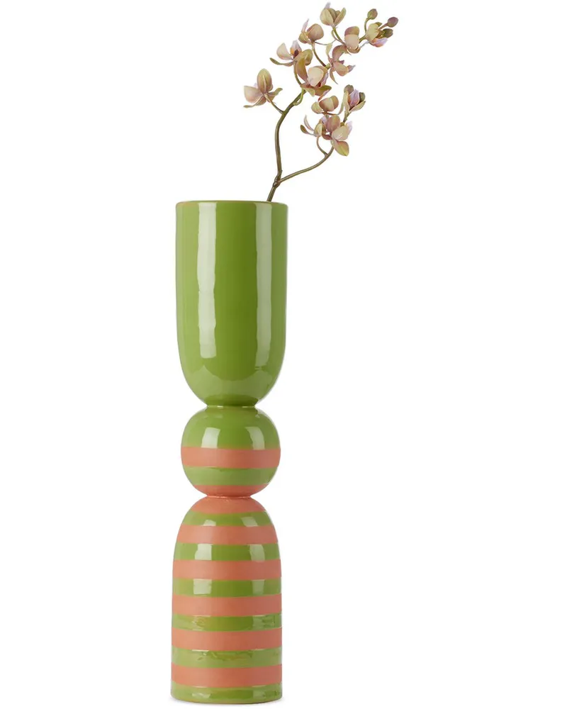 Tina Vaia Green Sanita Double Vase Pistacho