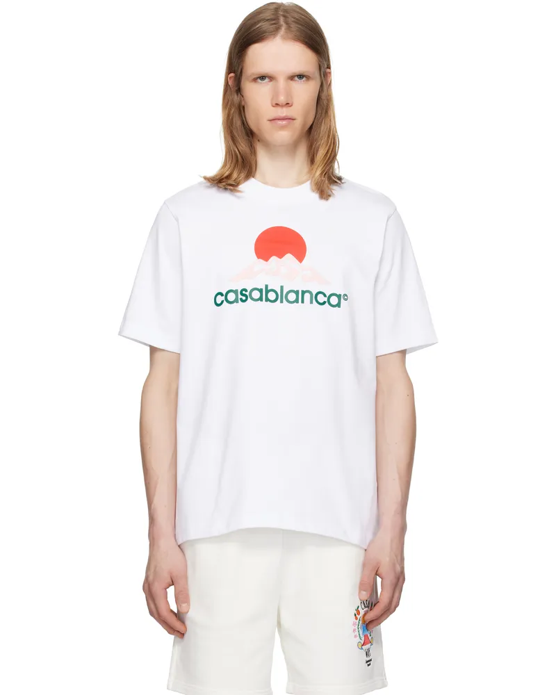 Casablanca Paris White Montagne T-shirt Casablanca