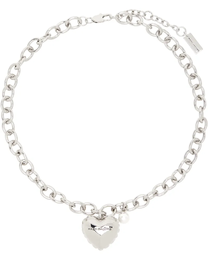 Marc Jacobs Silver 'The Heart Balloon Locket' Necklace 029