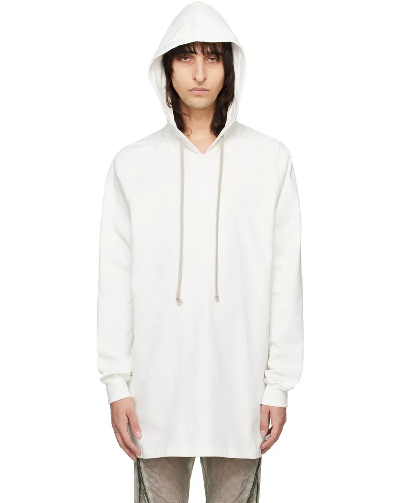 Rick Owens Off-White Drawstring Hoodie 11