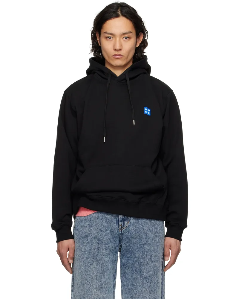 Adererror Black Sig; TRS Tag 01 Hoodie Noir