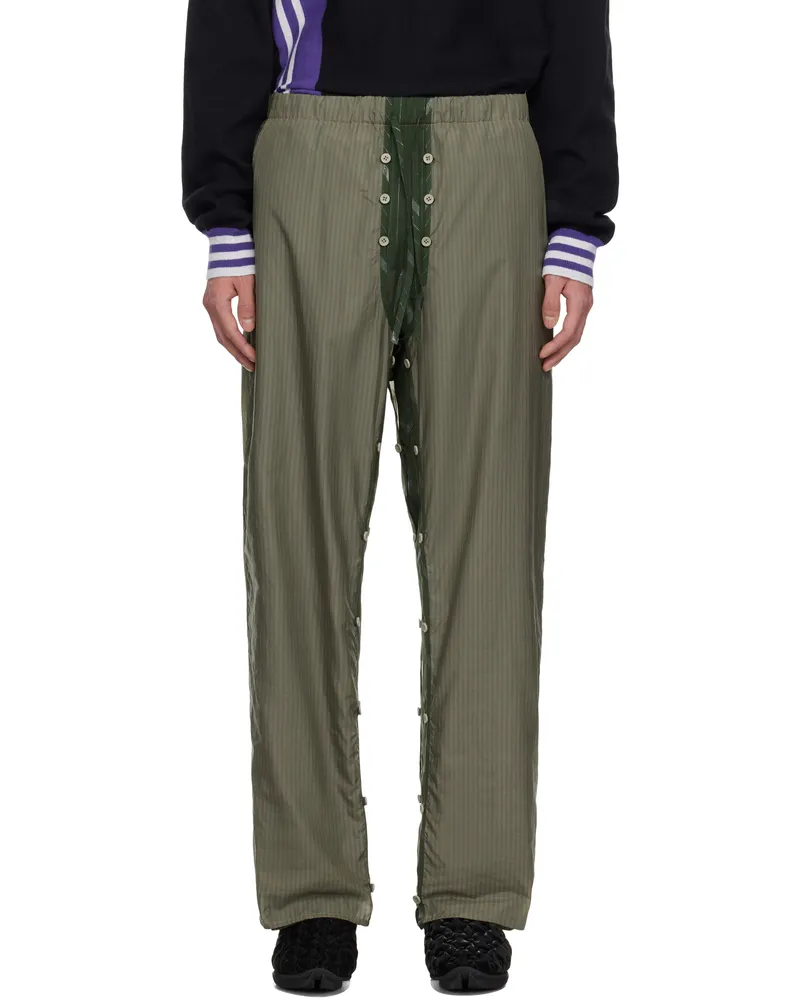 Craig Green Khaki Layered Shell Trousers Olive