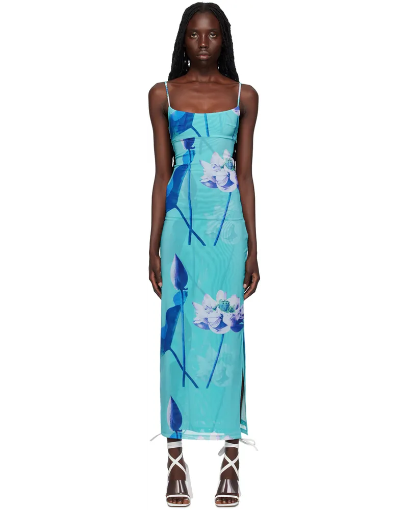 Miaou SSENSE Exclusive Blue Thais Maxi Dress Blue