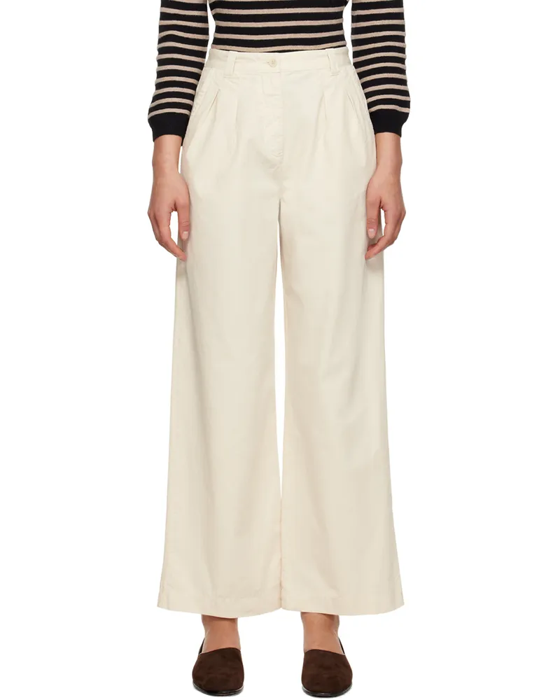 A.P.C. Beige Tressie Trousers Aad