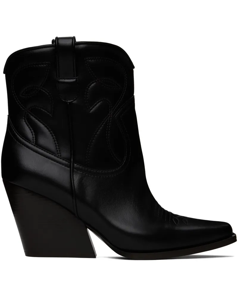Stella McCartney Black Cowboy Ankle Boots 1000