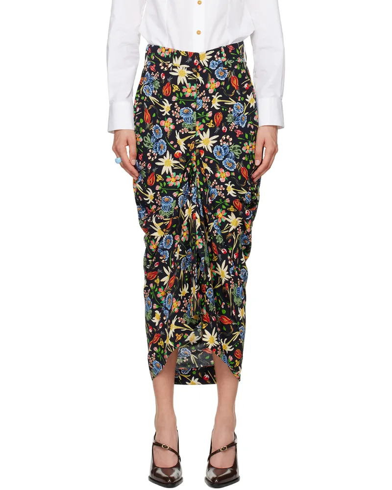 Vivienne Westwood Black Spontanea Midi Skirt O335