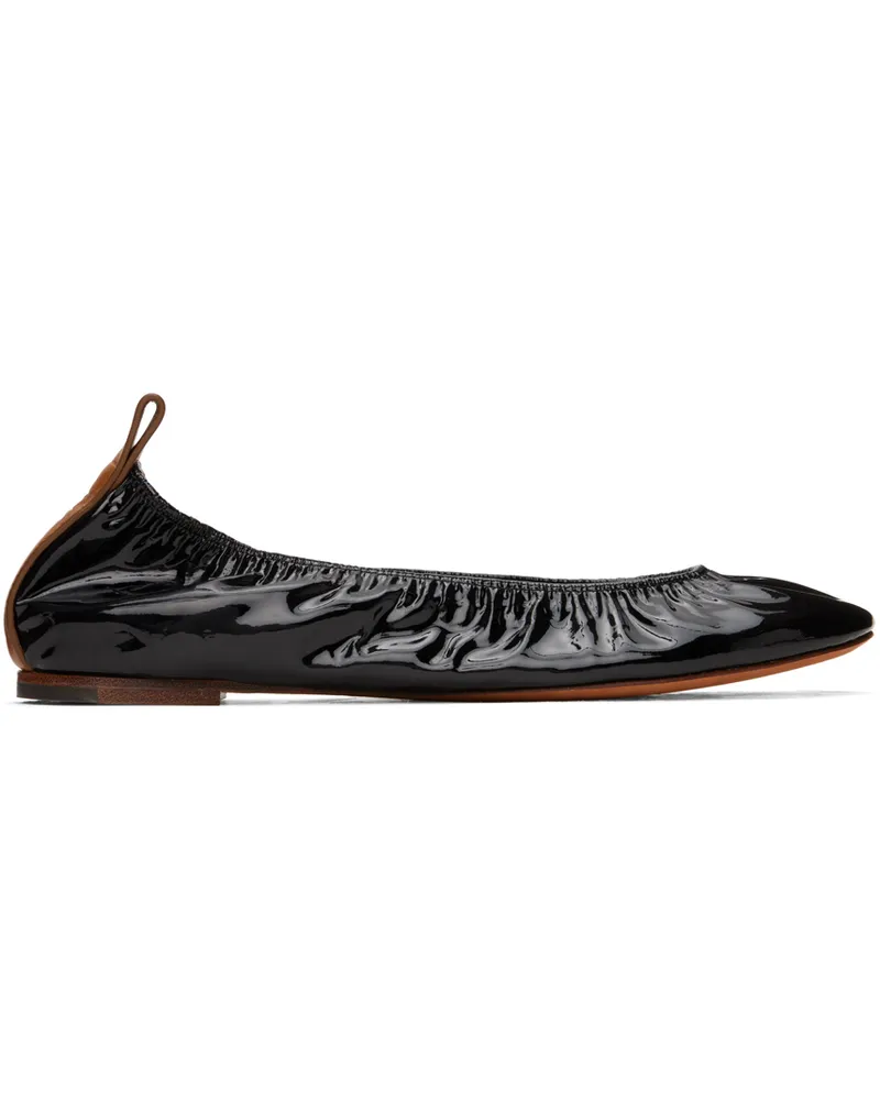 Lanvin Black 'The Ballerina Flat' Patent Leather Ballerina Flats 10
