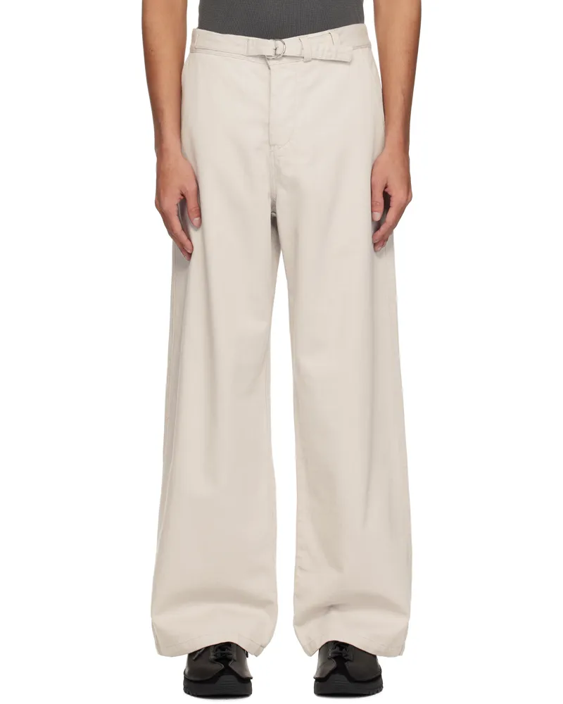 Our Legacy Gray Stern Chino Trousers Dust