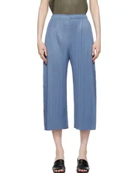 Issey Miyake Blue Monthly Colors June Trousers Steel