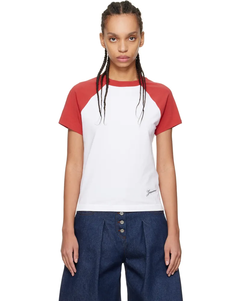 Jacquemus Red 'The Baseball mini' T-shirt 040