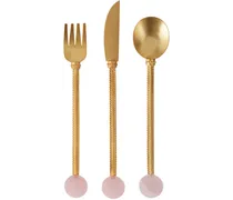 Gold Stone Cutlery Set