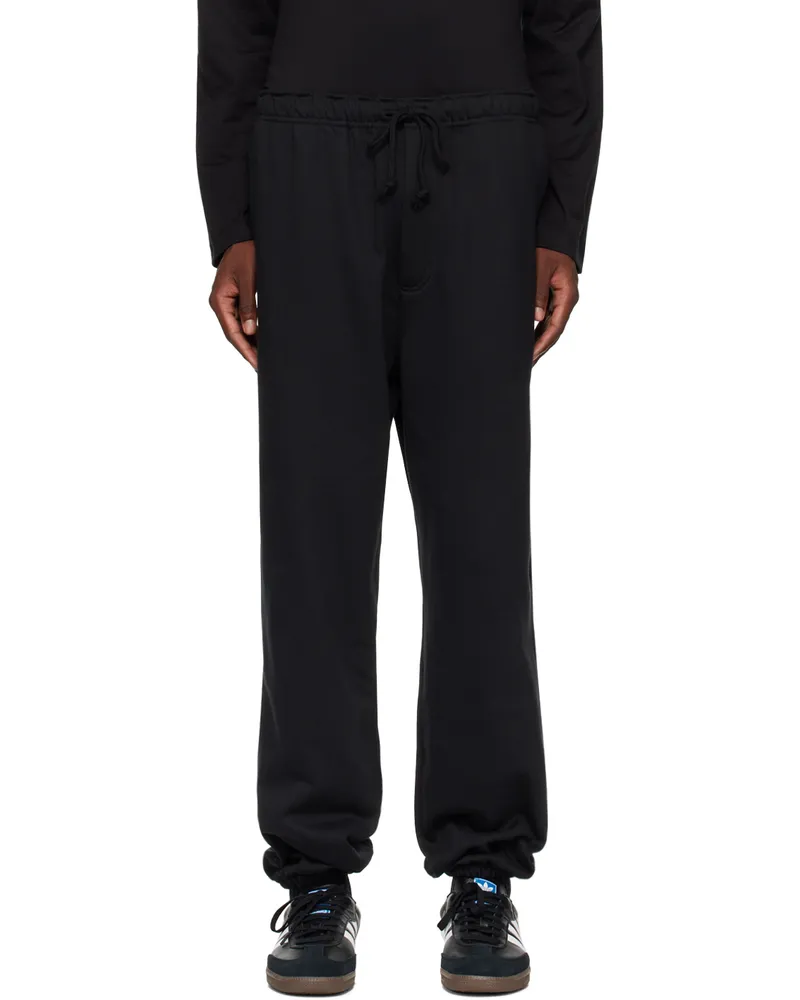 Y-3 Black Drawstring Sweatpants Black