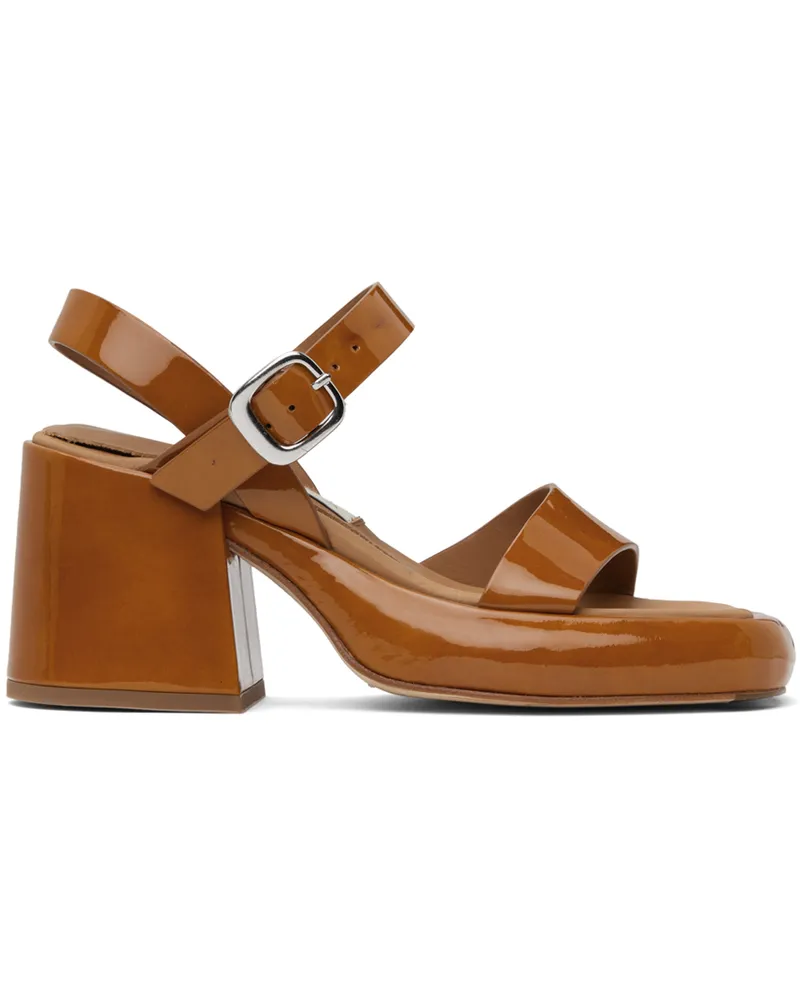 Miista Tan Beverly Sandals Brown