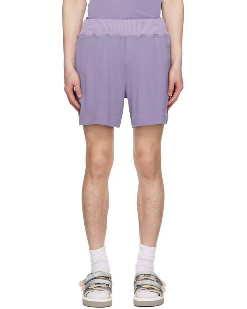 RANRA Purple Mock-Fly Shorts Purple